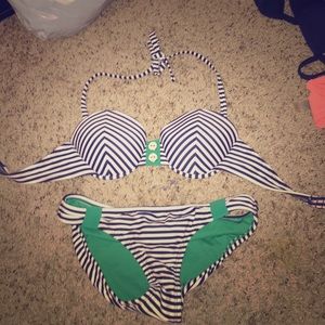Striped bikini