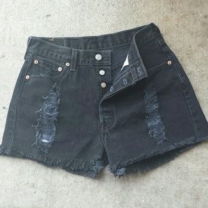 Black high waisted Shorts size 30"w