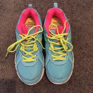 Fila track or workout tennis. Memory foam soles.