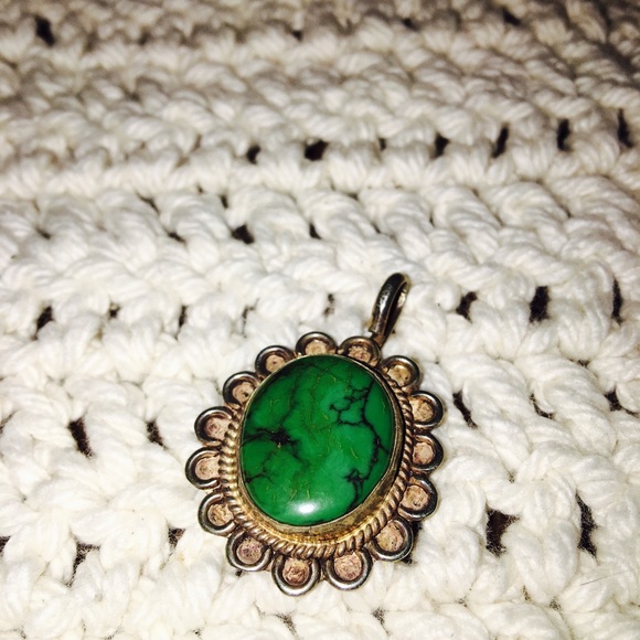 .925 Turquoise pendant