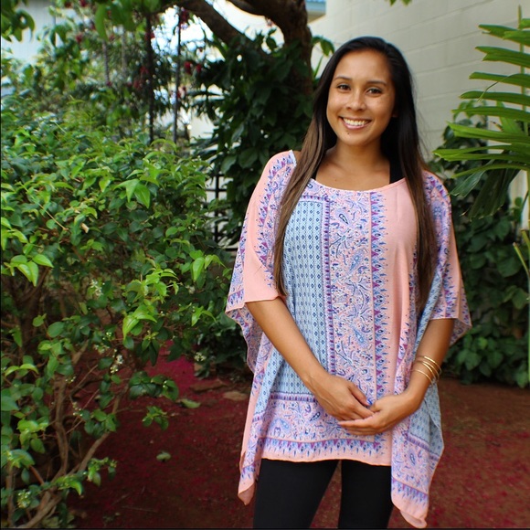 Pink paisley shirt