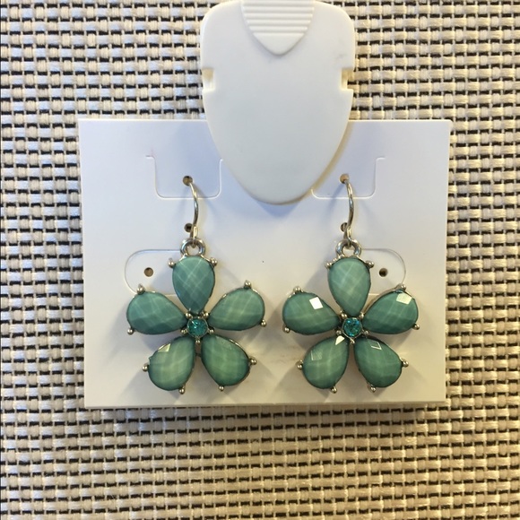 Blue Flowers Shape Earrings