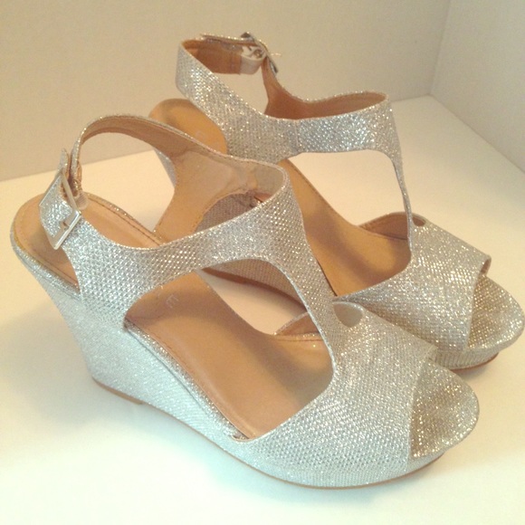 Rampage Candelas Wedge Sandal Heel Silver 8M
