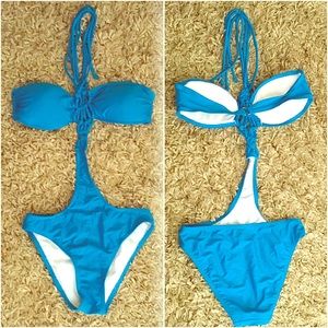 Turquoise One Piece Bathing Suit
