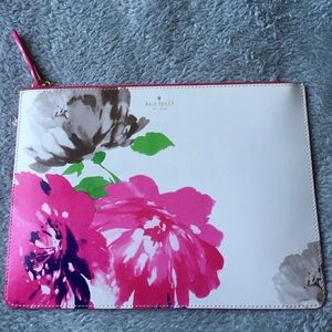 Kate spade floral clutch