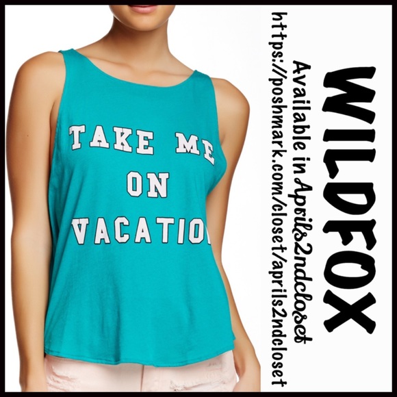 Wildfox Tops - ❌SOLD❌WILDFOX Tank Take Me On Vacation