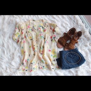 Pins and Needles Floral Blouse