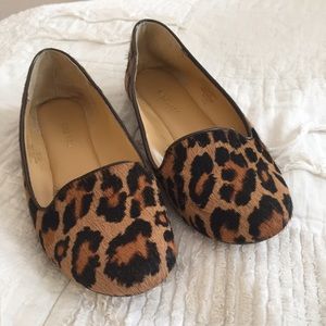 Cheetah print loafers