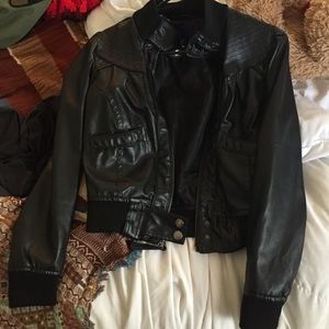 Miley Cyrus x Max Azria Leather Jacket