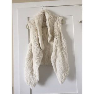 Rabbit fur vest