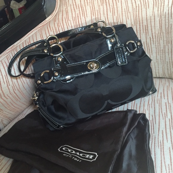 Authentic black COACH purse