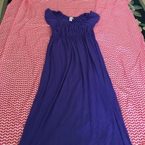 Purple maxi dress