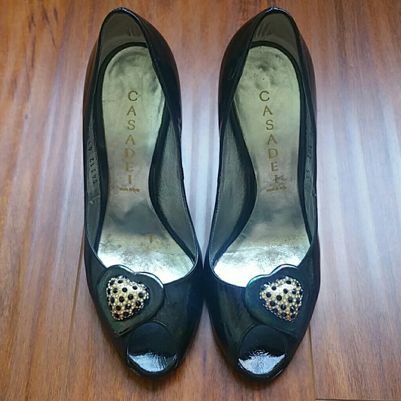 Casadei black heels