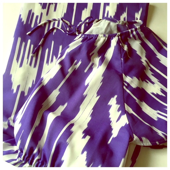 J. Crew purple ikat dress - Picture 1 of 4