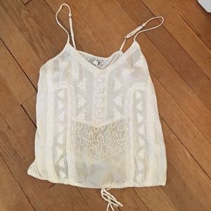 White lace top!