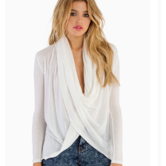 Tobi So twisted Sweater white NWT