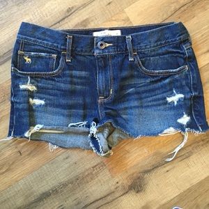 Abercrombie distressed shorts