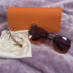 Tory burch sunglasses frameless