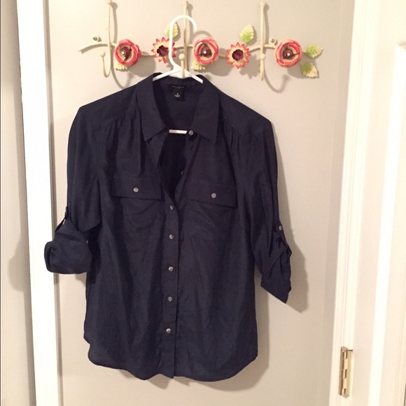 Navy blouse