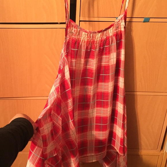 Plaid spaghetti strap top