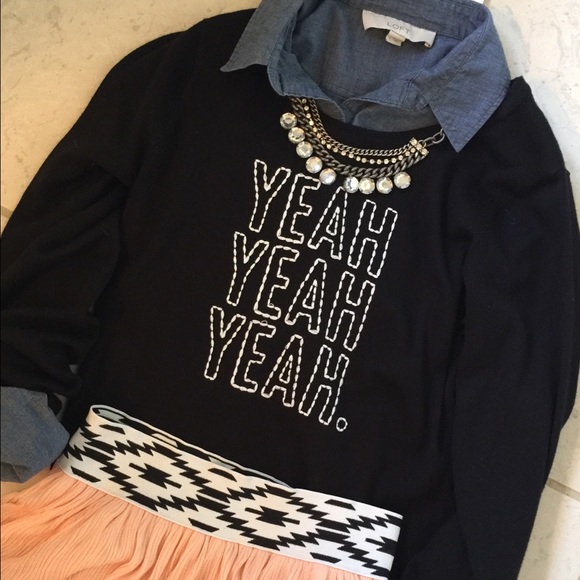Embroidered graphic sweater by Ceilo