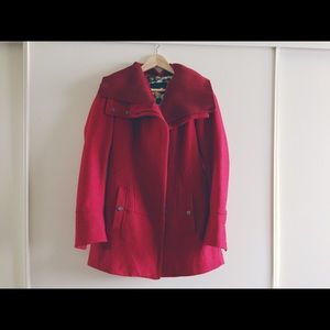 Steve Madden asymmetrical wool jacket.