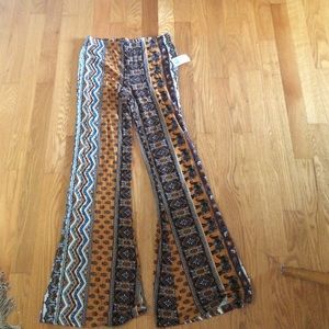 Printed bell bottoms