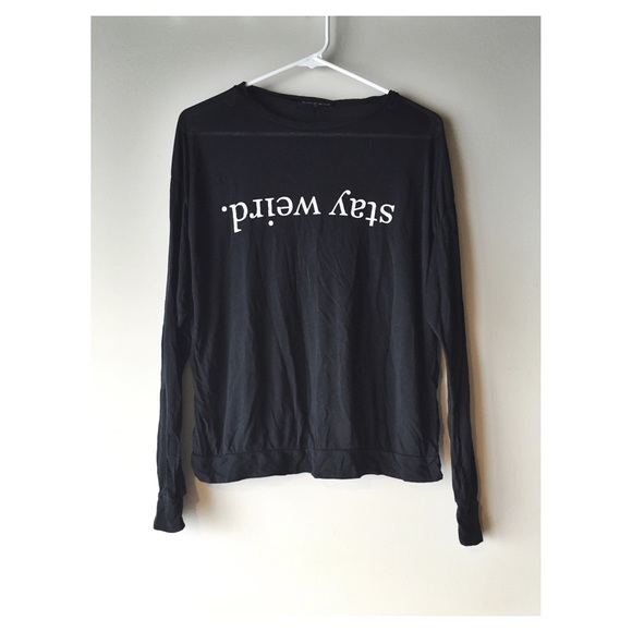 Brandy Melville Tops - Brandy Melville Stay Weird Top