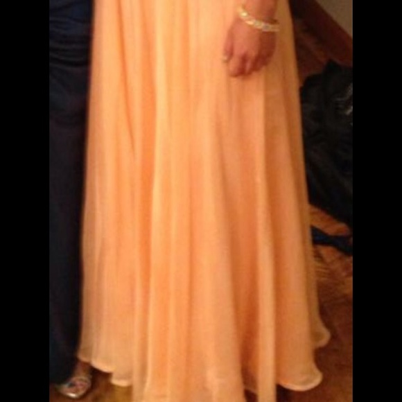 Coral Prom Dress - Picture 4 of 4