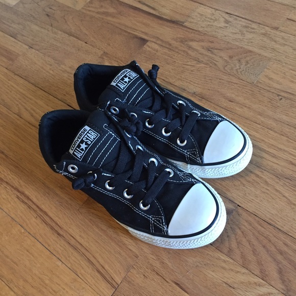 Black Converse sneakers
