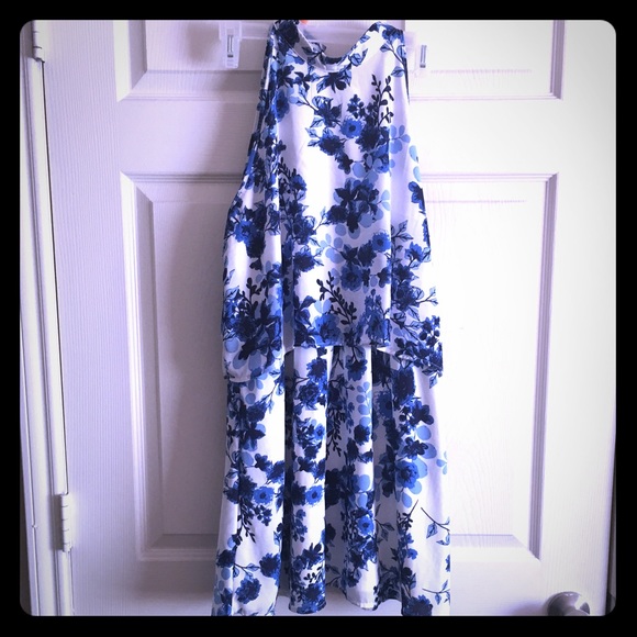 Floral layer dress