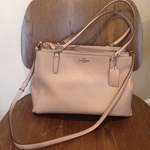 Coach Crossgrain Leather Christie in Grey Birch