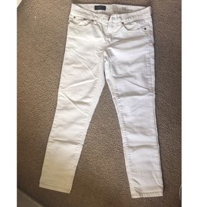 J Crew Toothpick ankle white jeans Size 28