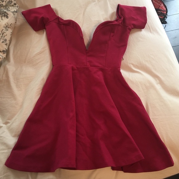 Pink Off the Shoulder Dress