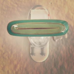 Antique enamel and gold brooch