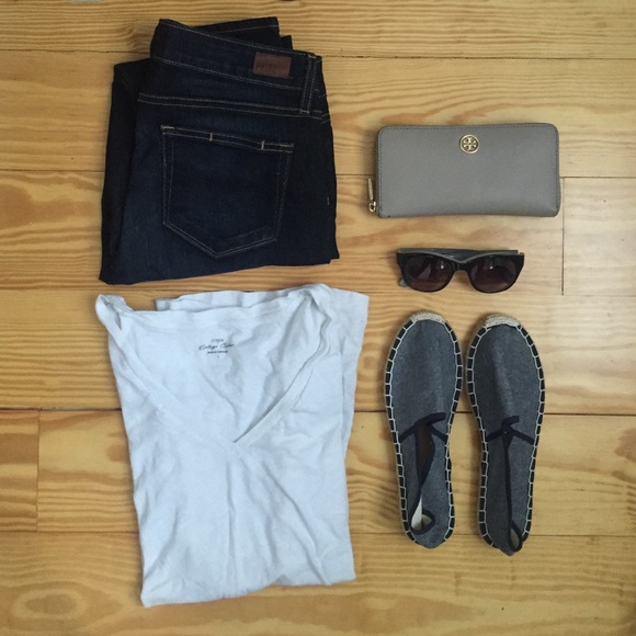 J. Crew Factory Chambray Espadrilles