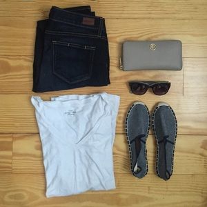 J. Crew Factory Chambray Espadrilles