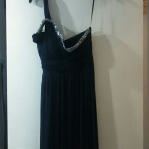 Navy blue prom dress