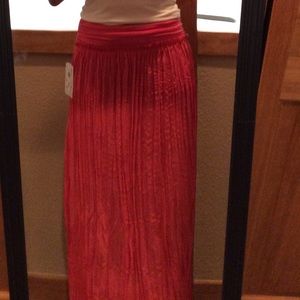 Coral maxi skirt, Blue for Saks Fifth Avenue