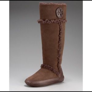 Tory Burch moccasin boots