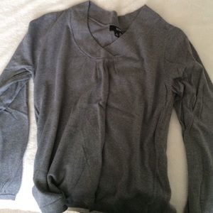 Grey long sleeve blouse