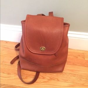 COACH Tan Leather backpack