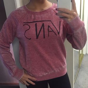 Rustic red Vans swoop neck sweatshirt