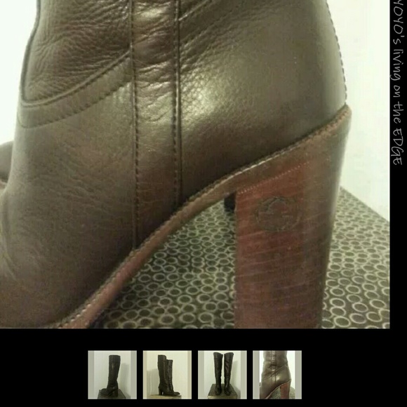 Gucci brown boots 35.5 - Picture 2 of 3