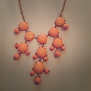 J Crew Coral Bubble Necklace!