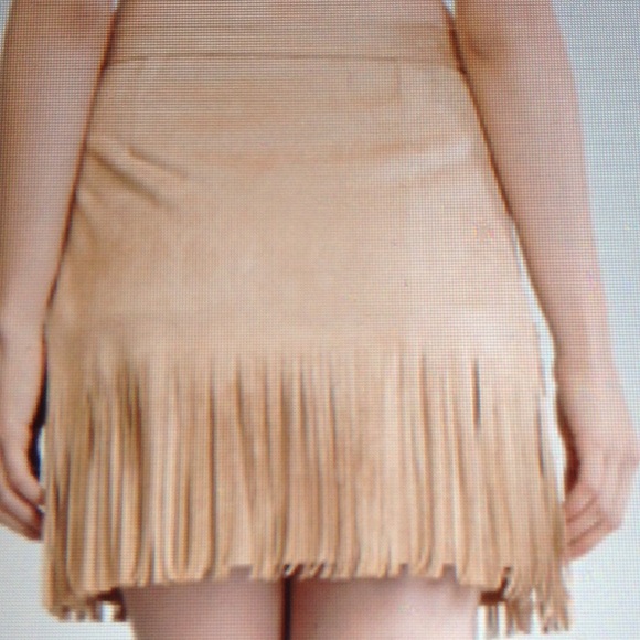 FAUX SUEDE SKIRT-PRICE IS FIRM - Picture 3 of 4