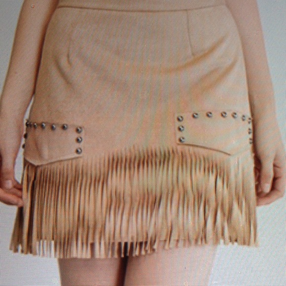 FAUX SUEDE SKIRT-PRICE IS FIRM - Picture 4 of 4