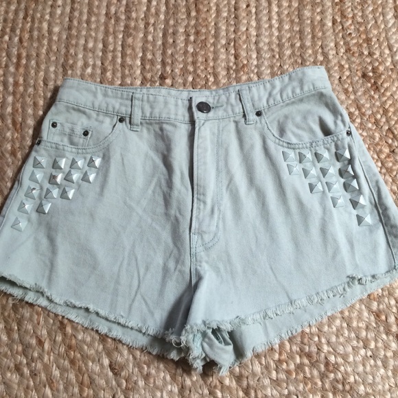 Mint BDG high waist shorts - Picture 1 of 3