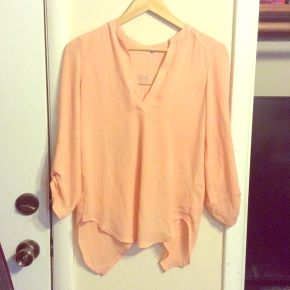 Pink/Peach Sheer Blouse