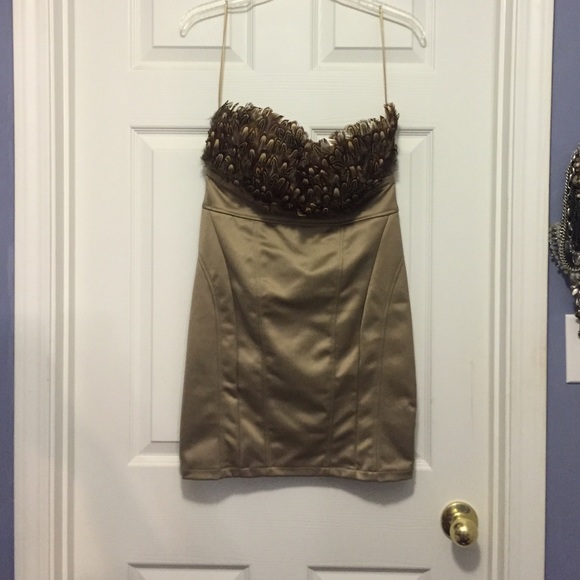 Arden B feathered dress